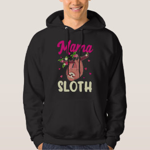 Mama Sloth Lazy Spirit Animal Mam Familie komt ove Hoodie