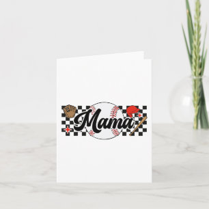 Mama Spel Dag Vibes Moederdag Vrouwen Honkbal Moed Kaart