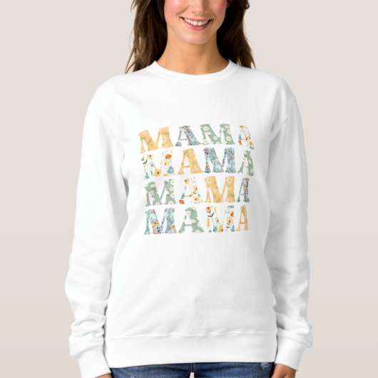 Mama Spring Floral Pullover Sweatshirt pour maman (Devant)