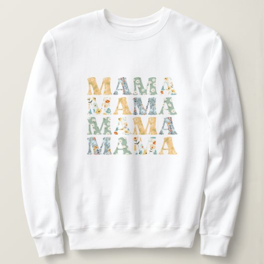 Mama Spring Floral Pullover Sweatshirt voor mam (Design voorkant)