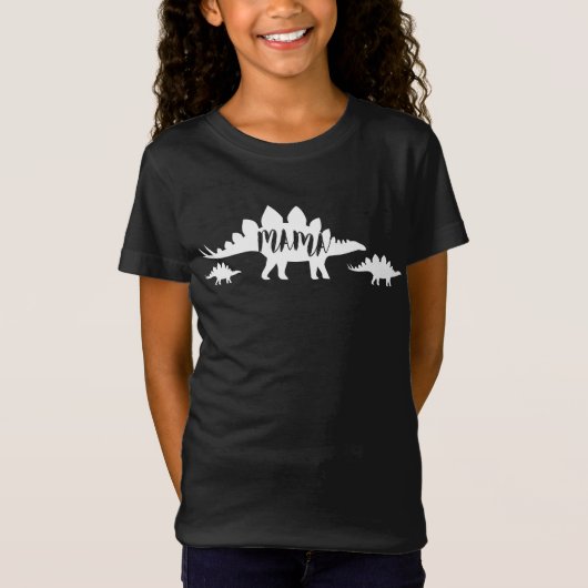 Mama Stegosaurus Dinosaur mam Moederdag Gift T-shirt (Voorkant)