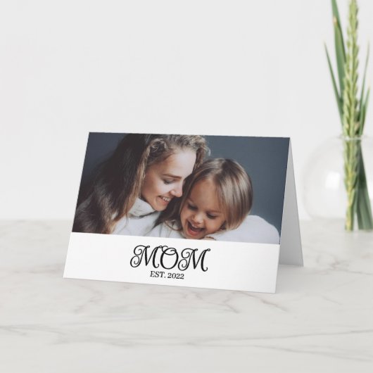 Mama stichtte Moederdag Modern Schrift Kaart (Voorkant)