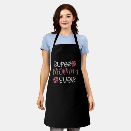 Mama - Super Mama Ooit Schort (Gedragen)