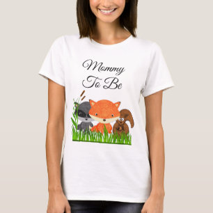 Mama te zijn Woodland Creatures Zwangerschap Shirt