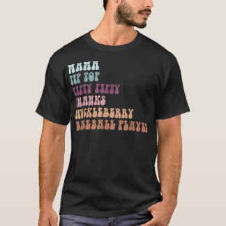 Mama Tip-Top 50 Bedankt Huckleberry Baseba T-shirt