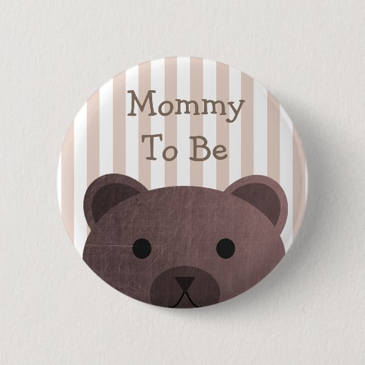 Mama To Be Button Beer Woodlands Thema (Voorkant)
