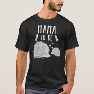 Mama to be hedegel Baby shower Cute Woodland Anim T-shirt