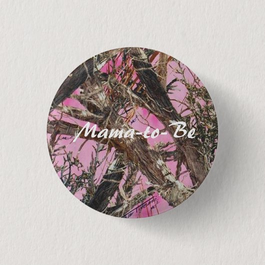 Mama-to-be Ronde Button 3,2 Cm (Voorkant)