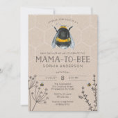 Mama to Bee Baby shower Invitation (Devant)