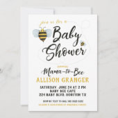 Mama to Bee Baby shower Invitation Kaart (Voorkant)