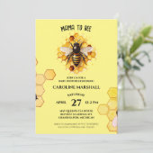 Mama to Bee Baby Shower Invitations (Debout devant)