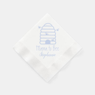 Mama to Bee Blauwe Bijenkorf Baby Shower Servetten