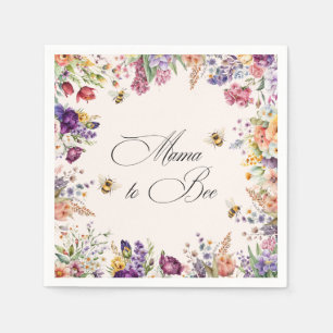 Mama To Bee Bloemachtige Baby Shower Servet