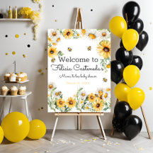 Mama to Bee Bumblebee Baby shower welkomstbord