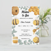 Mama to Bee Fleur sauvage Baby shower Invitation (Debout devant)
