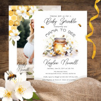 Mama to bee Flowers Bees Honey Photo Baby shower
