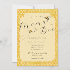 Mama to Bee Honeybee Baby Shower Magnetische Uitnodiging