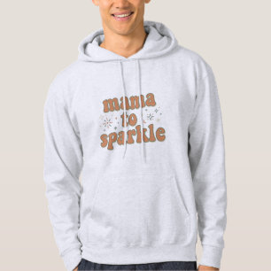 Mama tot Sparkle: Retro Groovy Moederschap Typogra Hoodie
