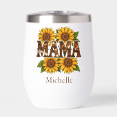 Mama Tournesols Monogramme Nom Initiales, Cadeau M (Avant)