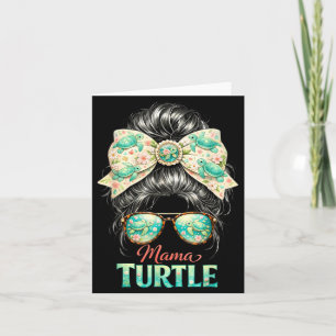 Mama Turtle T-shirt Zeeleven Zomer Oceaan Moeder C Kaart