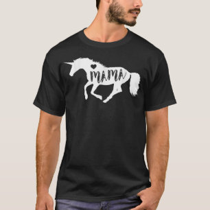 Mama Unicorn Horse Equine Cute Moederdag Gift T-shirt