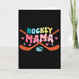 Mama Vaderdag Kostuum Hockey Speler Fan Liefhebber Kaart