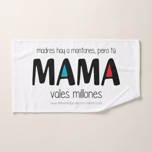 Mama vales millones (Serviette à main)