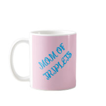 Mama van Boy Triplets, Blauw, Motivatie cadeau,