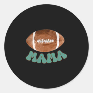 Mama van de 1-jarige voetbal verjaardag jongen Fam Ronde Sticker