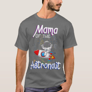 Mama van de Astronaut Space Theme Birthday Familie T-shirt