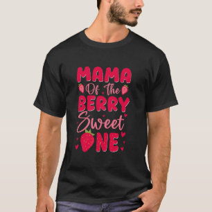 Mama van de Berry Sweet One 1e verjaardag Strawber T-shirt