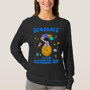 Mama van de Birthday Boy Space Astronaut Birthday T-shirt