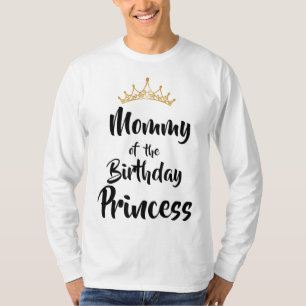 Mama van de Birthday prinses Matching Family T-shirt
