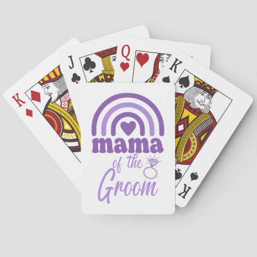 Mama van de Bruidegom Pokerkaarten (Achterkant)