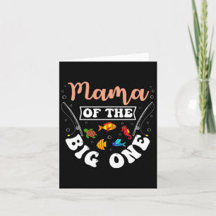 Mama van de Grote Vist verjaardagsfeestje Bday CE Kaart