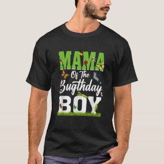 Mama van de jarige jongen Bug thema verjaardagsfee T-shirt