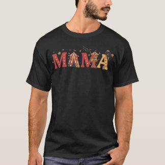 Mama van de jarige jongen meisje circus kermis t-shirt