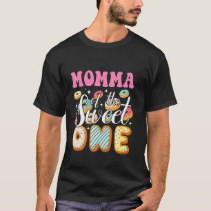 Mama van de lieve eerste verjaardag donutfeestje t-shirt