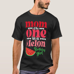 Mama van de One In A Melon Verjaardag Meisje Water T-shirt