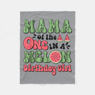 Mama van de schattige 1e verjaardag Watermeloen ve Fleece Deken