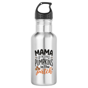 Mama van de schattigste pompoenen herfst shirt ont waterfles