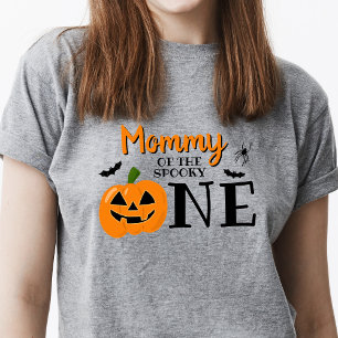 Mama van de Spooky One Halloween 1st Birthday T-shirt