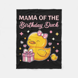 Mama van de verjaardag eend Kerstmis Anime feest O Fleece Deken