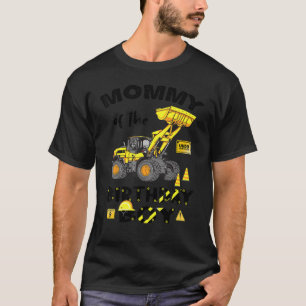 mama van de verjaardag jongen bouw verjaardag ja t-shirt