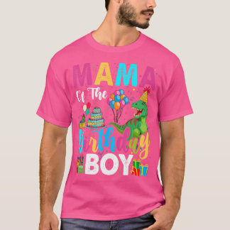 Mama van de verjaardag jongen familie bijpassende  t-shirt