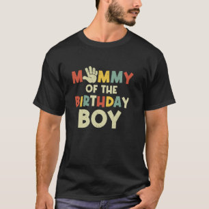Mama van de verjaardag jongen Hi vijf jaar oude da T-shirt