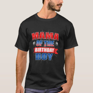 Mama van de Verjaardag Jongen Kostuum Spider Web G T-shirt