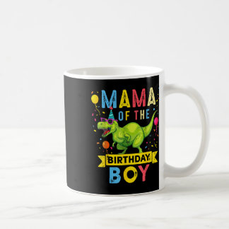 Mama van de Verjaardag Jongen T-rex Dinosaurus Ver Koffiemok