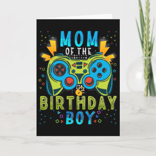 Mama van de Verjaardag Jongen Video Game Matching  Kaart
