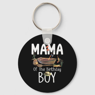 Mama van de verjaardag jongen Vist verjaardag fami Sleutelhanger